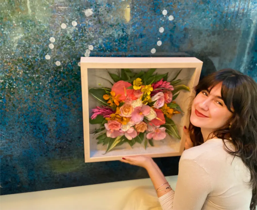 shadowbox floral preservation